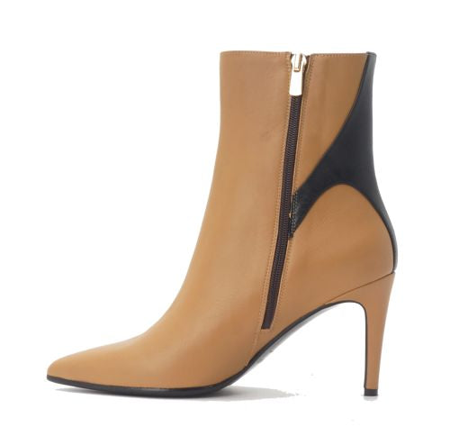 Iris camel bőr bokacsizma