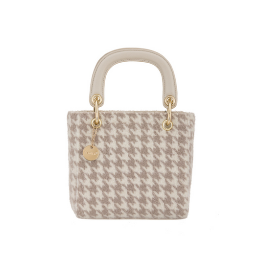 Alba bézs textil kézi táska