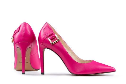 Lola pink bőr magassarkú