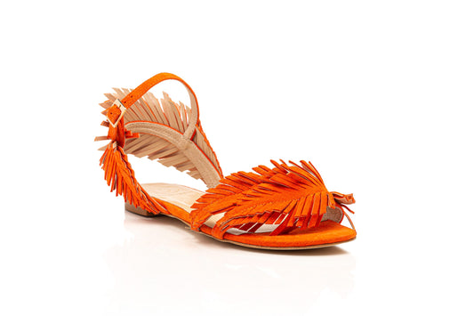 Palma flat narancs szandál